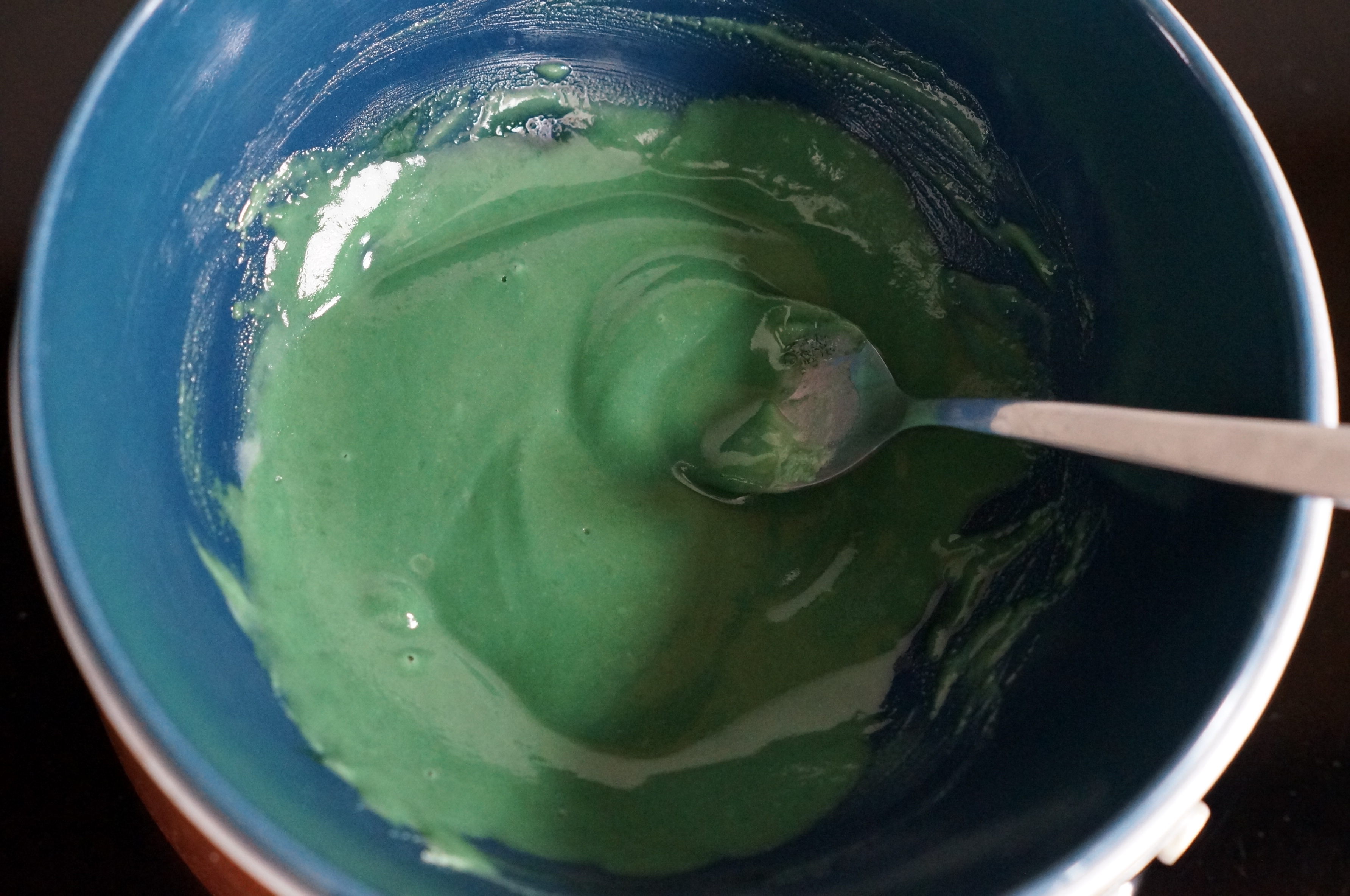 White chocolate being melted in a bain-marie